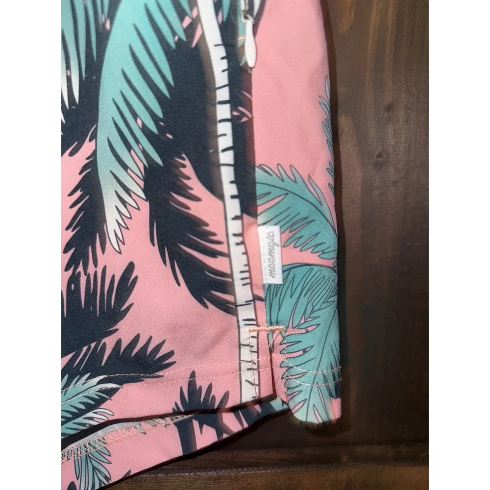 Maamgic Men's XS Swim Trunks Hawaiian Floral Vacation Pool Lined Beach‎